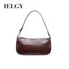 Hand Bag French Small Design Bag Retro Baguette Bag Crocodile Pattern Handbag Lady