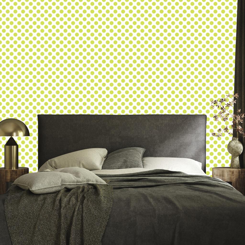 White and Cream Dots Wallpaper for Living Room and Bedroom 50x1000