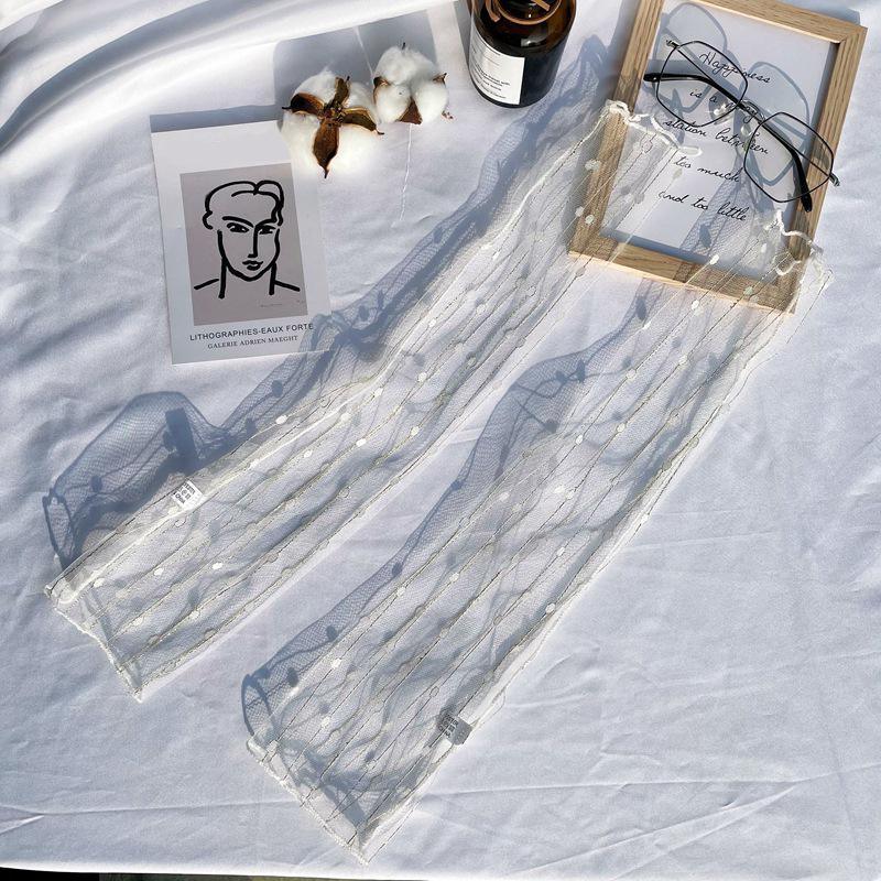 

Летние длинные перчатки без пальцев женские солнцезащитные рукава перчатки женские тонкие кружевные сетчатые рукава солнцезащитные варежки с защитой от ультрафиолета