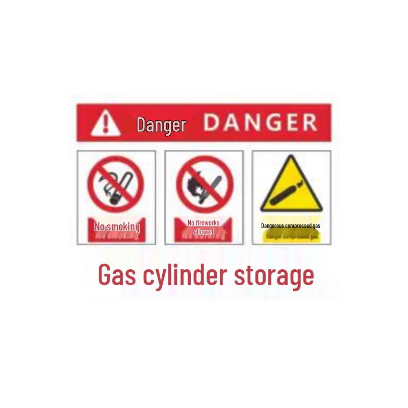 Acrylic Gas Cylinder Storage Sign
