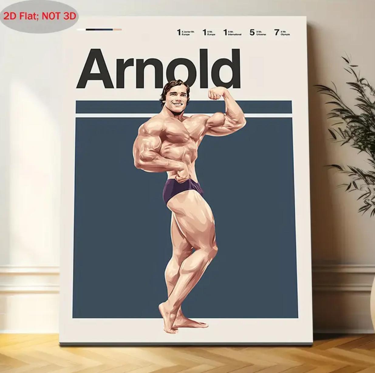 

CrossFit Muscle Man Motivational Poster for Home Gym Decor 10x15