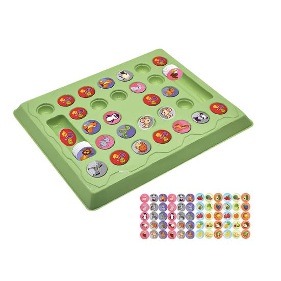 Kinder Memory Reversi Schachspiel 2 Spieler Tier Obst Flipping Schach Matching Spiel