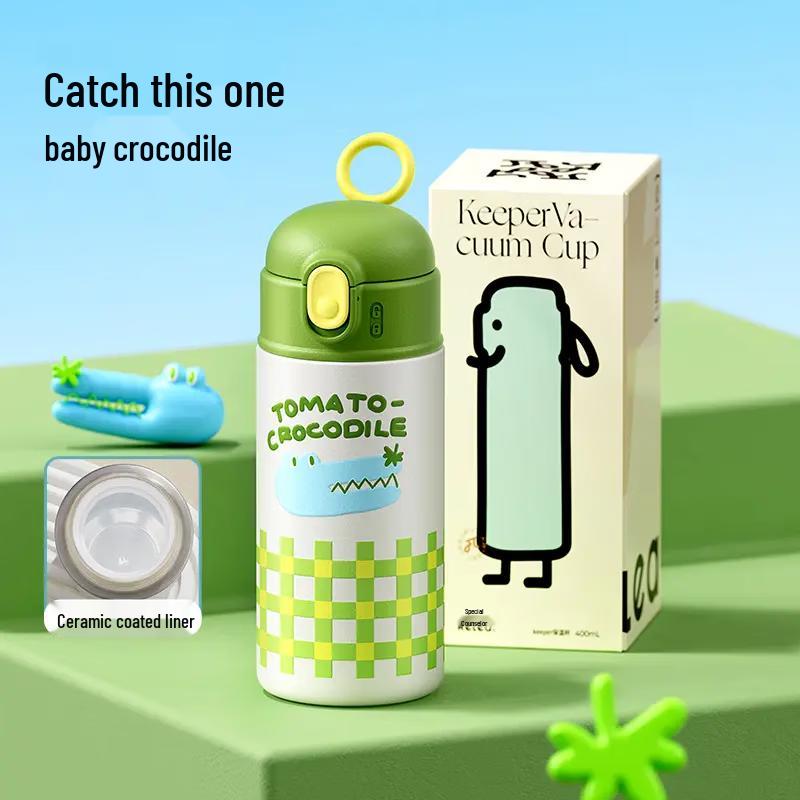 RELEA KEEPER 400ml Ceramic Coated Insulated Straw Cup