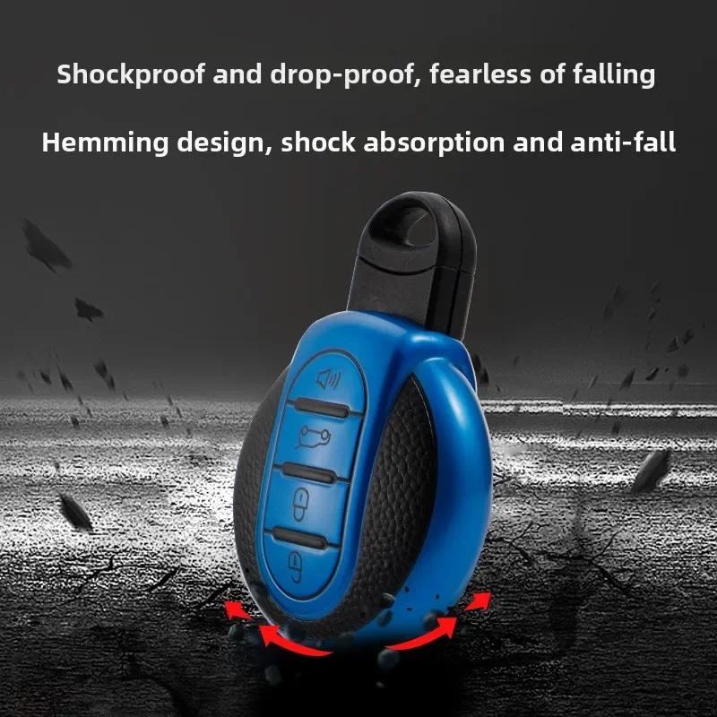 Fernbedienung Autoschlüssel Schutzhülle Lederbezug Halter Zubehör Schlüsselanhänger Hülle Tasche für BMW MINI Cooper F56 F54 F55 F56 F57 F60