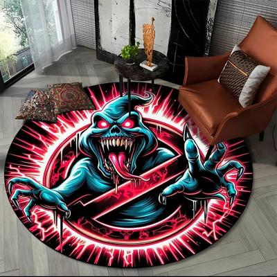 26 Style New G-Ghostbusters Horror Movie Cartoon Round Carpet Rug for Bedroom Living Room Sofa Decoration,pet Decor Floor Mat