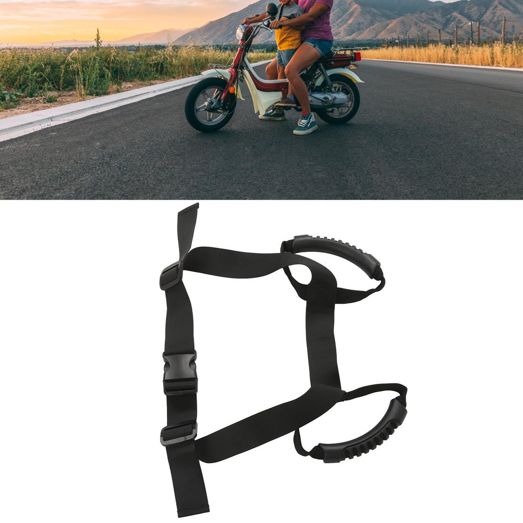 Centură de siguranță pentru pasagerul motocicletei cu mânere, prevenire căderi, universală, curea de prindere pentru mers