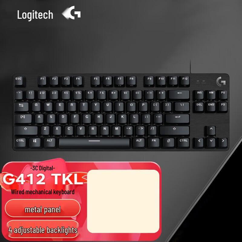 

Logitech G412TKL Mechanical Gaming Keyboard