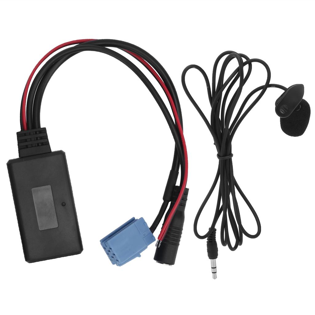 Autoradio Mikrofon Mini ISO 8Pin mit Verkabelungsadapter Bluetooth 5.0 für Mobiltelefon Tablet MP3