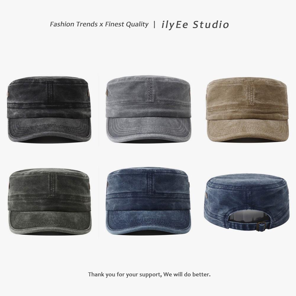 Yto Household Items Men's Washed Cotton Flat Caps For And Wo Hip Hop Tactical Military Cap Unique Design Flat Top Hats For Man Latest Vintage Vintage Cm