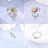 925 Silver Beautiful Stars and Moon Shining Sun Geometry Infinite Combination Ring Boutique Matching Gifts