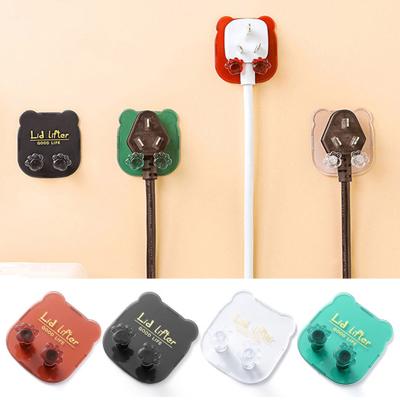 2Pcs Power Cord Hooks Wall Razor Hangers Strong Load-bearing Waterproof Self Adhesive Simple Installation Bathroom Hangers