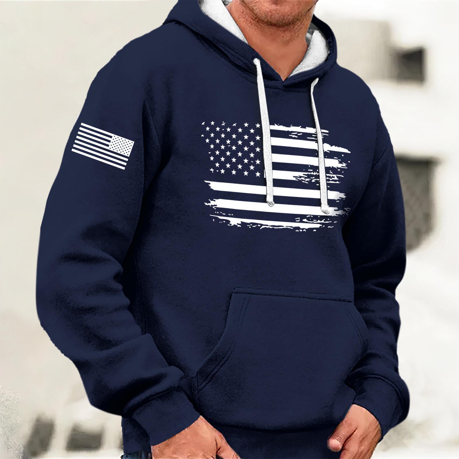 

Мужская винтажная толстовка с длинным рукавом на Хэллоуин, толстовка с капюшоном и принтом, топ XXXL тёмно-синий