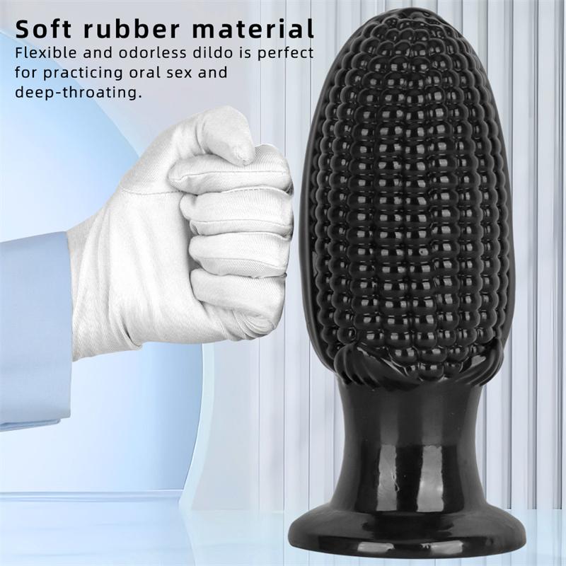 Black Corn Penis Anal Plug Vegetable Penis Simulated Large Dildo Female Masturbation Device Adult Products