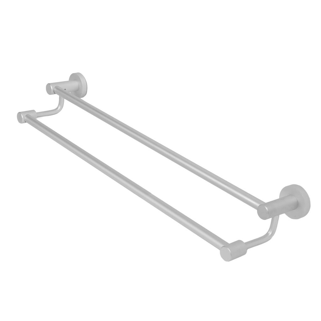 Bath Towel Bar Aluminum Alloy Rust Proof Double Rod Wall Mounted Towel Rack for Bathroom Kitchen