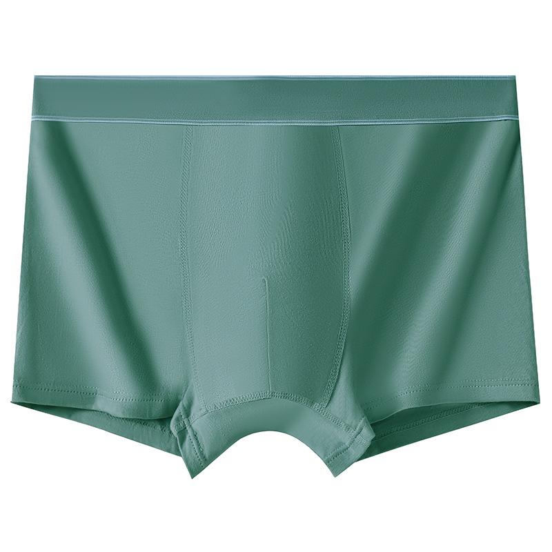 Men's Spring and Summer Simple Pure Color Cotton Breathable Antibacterial Crotch Underwear