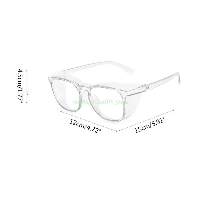 24TE Vented Safety Goggles Clear Eye for Protection Anti Fog Glasses Protective Anti Dust Eyewear Lab Workplace Outdoor Riding