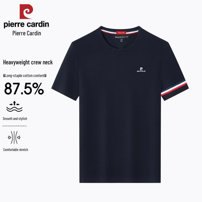 Pierre Cardin Men s Long-Staple Cotton Round Neck T-Shirt 2XL