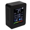 5 In 1 Air Quality Monitor Digital Portable Carbon Dioxide Detector TVOC HCHO Temperature Humidity Tester
