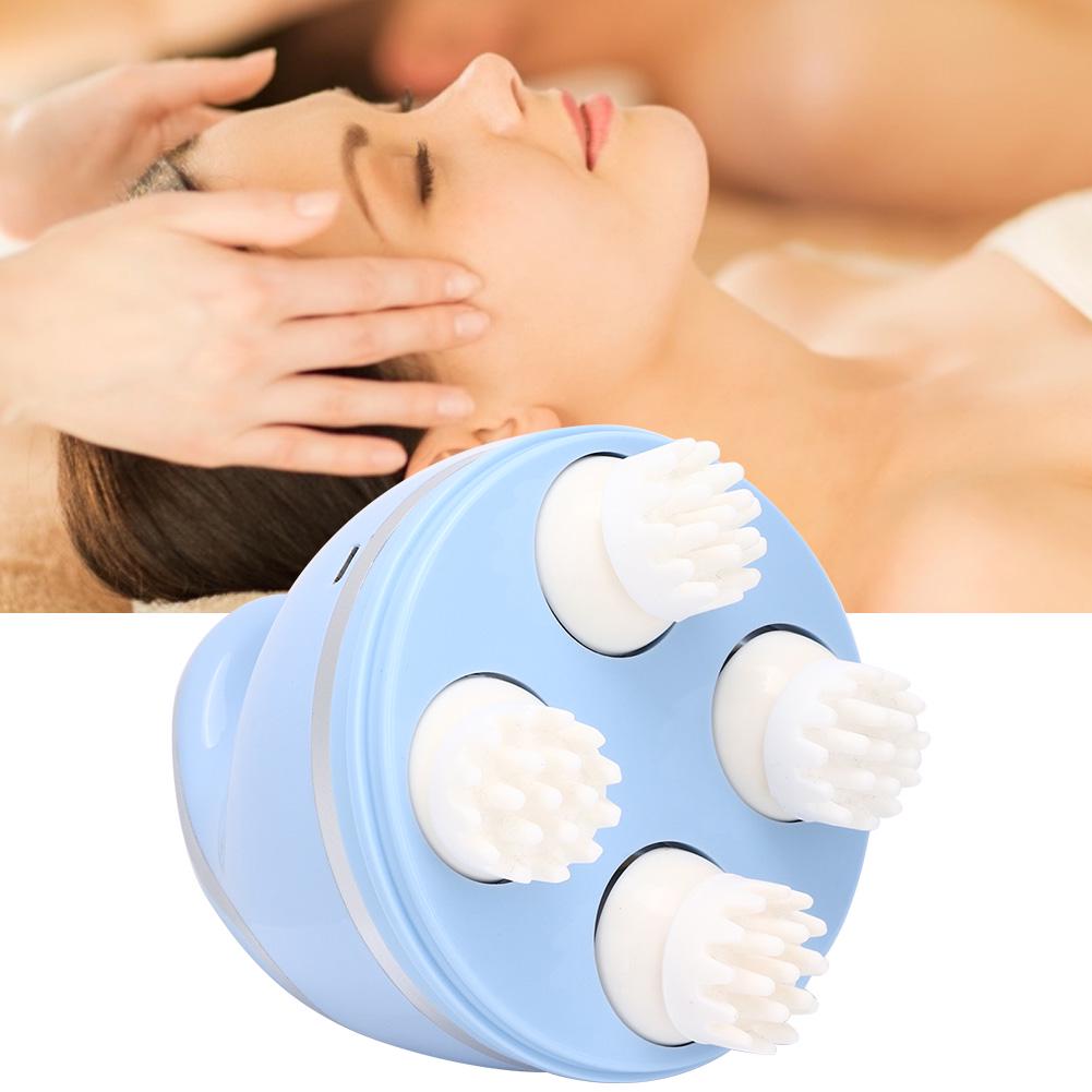 Multi Functional Electric Head Massager Pain Relief Scalp Kneading Massage Machine Blue