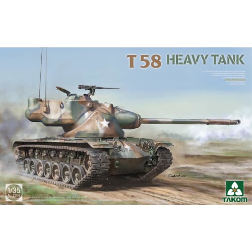 Takom 1/35 T58 Heavy Tank Plastic Model Kit TKO2204 (Tank)