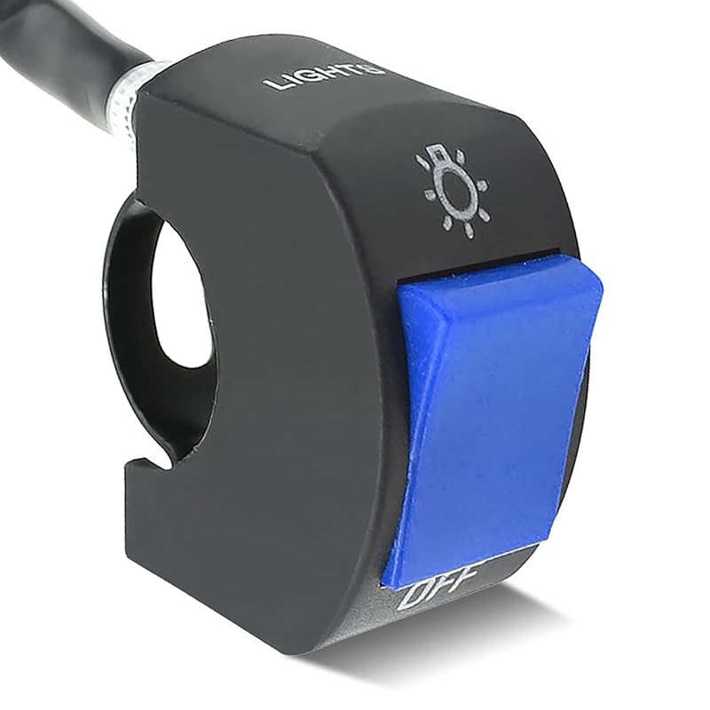 1 Piece Motorcycle Handlebar Switch Handlebar Toggle Switch With On Off Push Button For U5 U7 U2 Motorcycles Scooter Electrombile Motorbike-7/8Inch