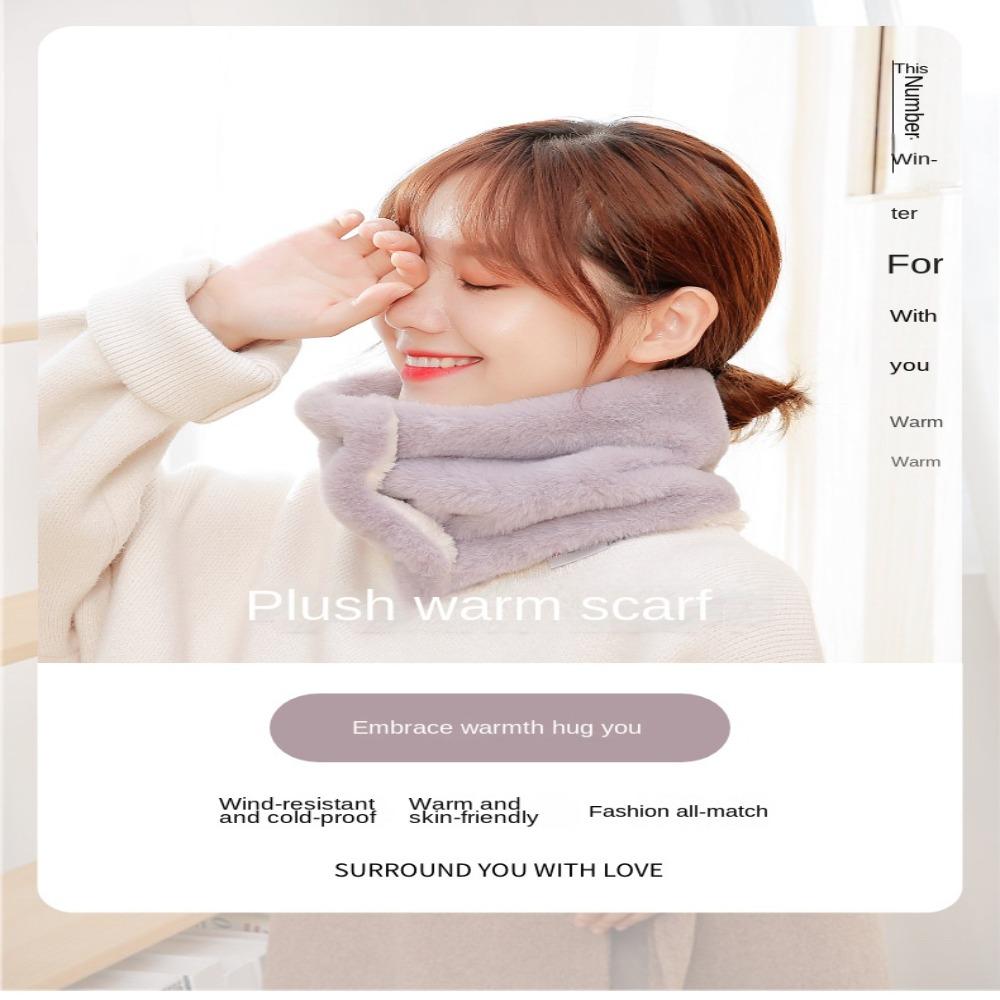 Windproof Thermal Neck Warmer Thickening Winter Scarves Snood Cowl Tube  Unisex