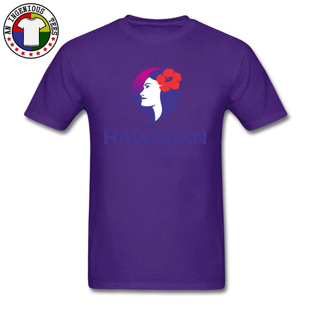 Hawaiian Airlines Print Tshirts Lovers Day 100 Cotton Crew Neck Male T Shirt Funny Tshirt Prevailing Short Sleeve Top Tshirt