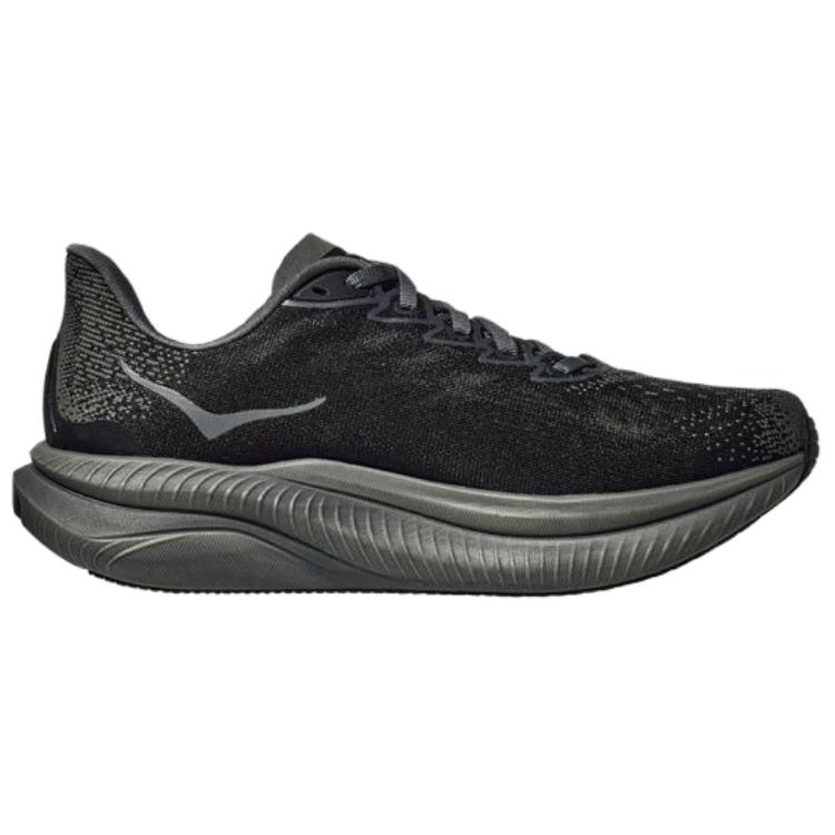 HOKA One One Mach 6 Comfortable Lightweight Slip-Resistant Durable Low-Top Training Racing Running Shoes Men Sneaker Black 1164032-BBLC