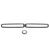 Front Grill Grille Inserts Guards Cover Trim Replacement for Dodge Challenger 2015 To 2020 Glossy Black