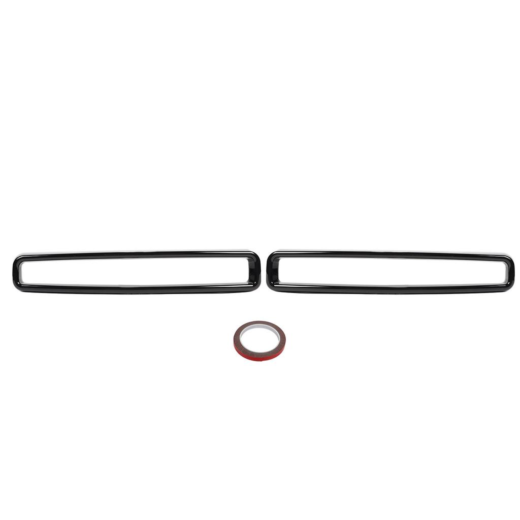 Front Grill Grille Inserts Guards Cover Trim Replacement for Dodge Challenger 2015 To 2020 Glossy Black