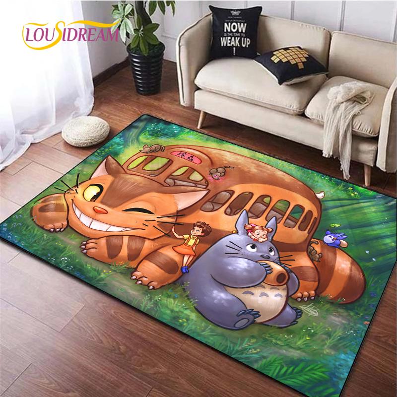 Cute Cartoon Anime Carpet for Living Room Bedroom Rug Kitchen Kids Unslip Floor Mat Birthday Gift Photography Props Tintines Rug