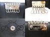 Authentic GUCCI GG Black Canvas and Leather 6 Pics Key Chain #a820  Refurbished