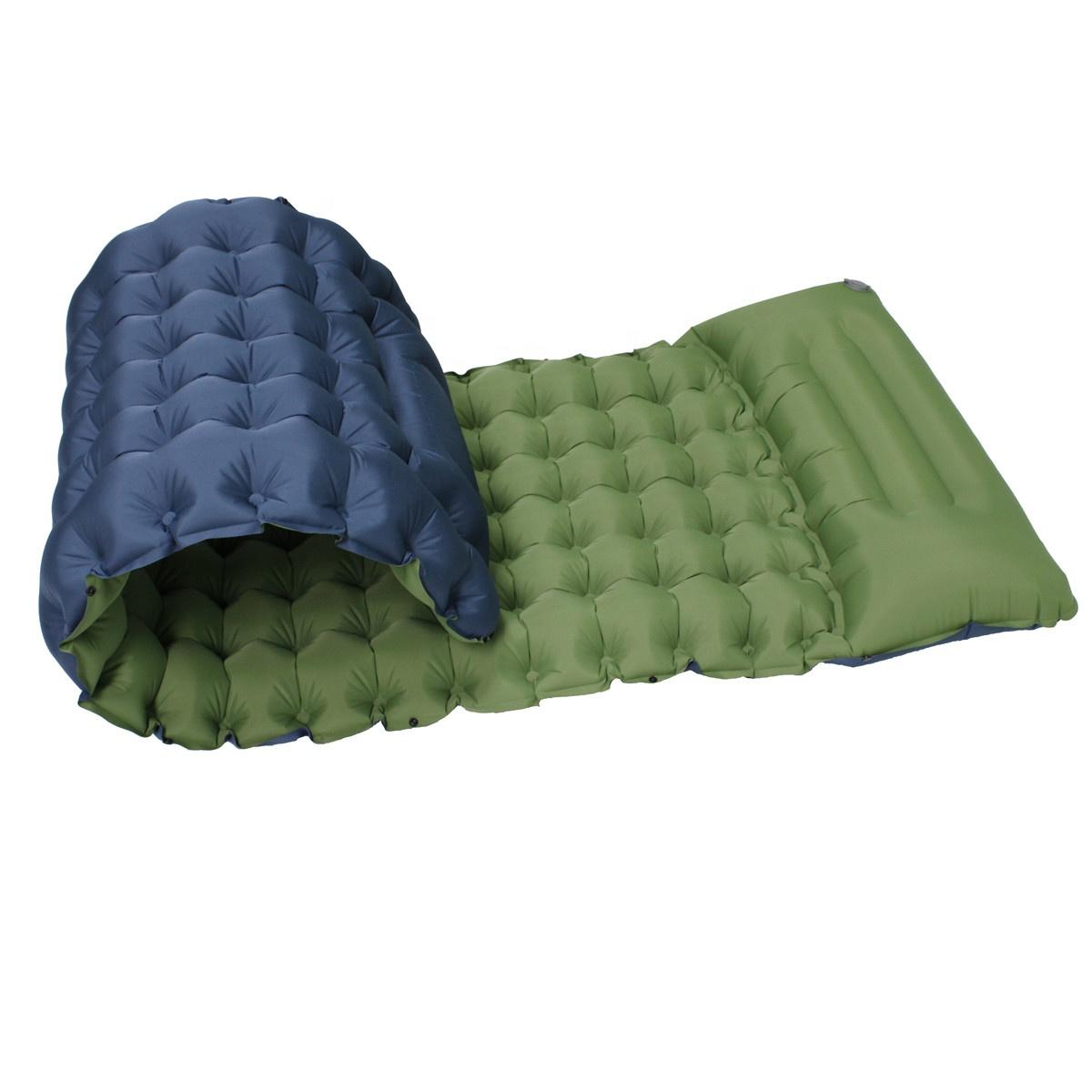 Hot Popular High Quality Inflatable Sleeping Mat Camping Mat Self Inflating Camping Inflatable Mat 200*69*10cm/78.7*27.17*3.9in зелёный