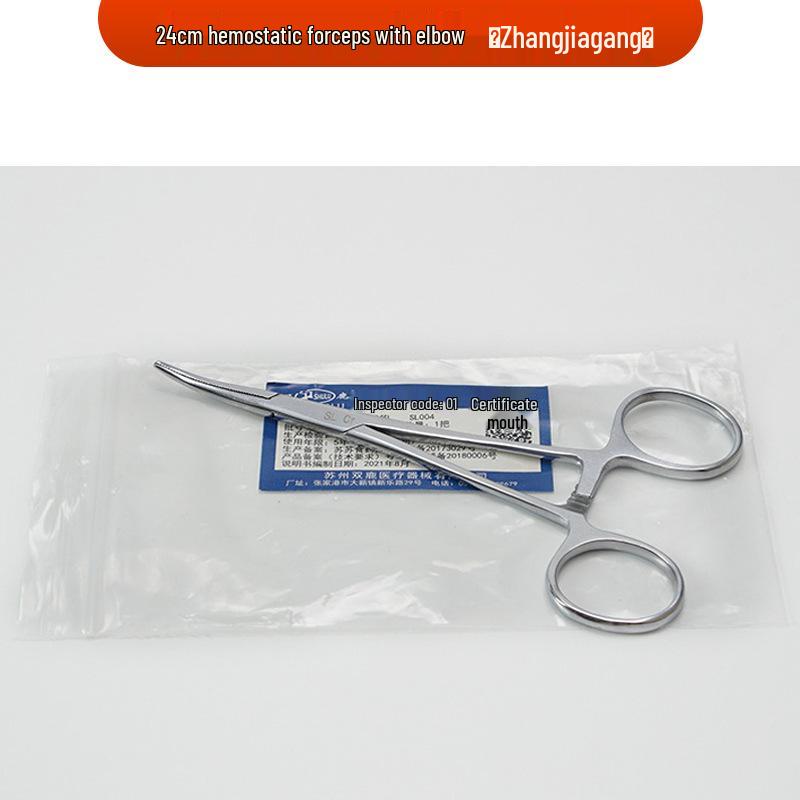 Stainless Steel Hemostatic Forceps - Straight/Curved Head, Surgical/Vascular Use, In Stock