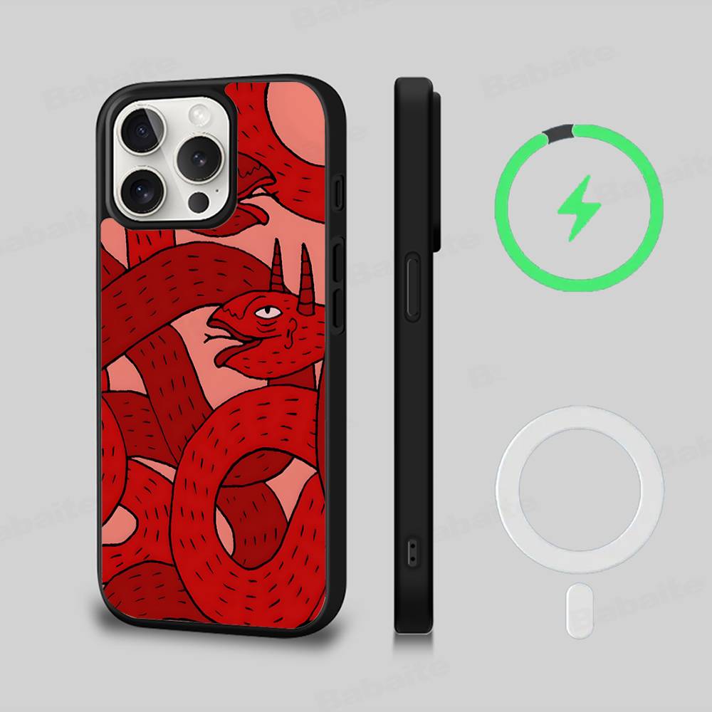 Polly Nor Print Magnetic Phone Case For IPhone 17 Pro Max 16 15 14 Plus 13 12 11 Pro Max For Magsafe Cover