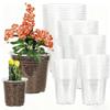 For Home Gardening Drainage Pots Clear Nursery Pots Indoor Planting 3.5 Inch Clear Plastic Nursery Pot Plastic
