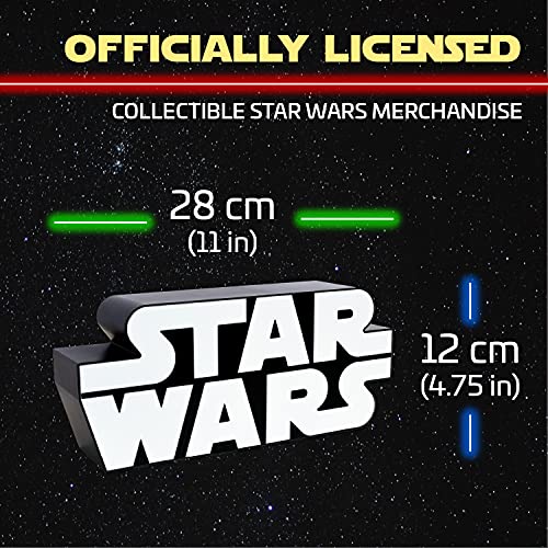 Star Wars logo light, wall mountable and freestanding