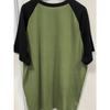 Women's Fashion Casual Minimalist Star Print Color-block Raglan Sleeve Crew Neck Short Sleeve Pullover T-shirt