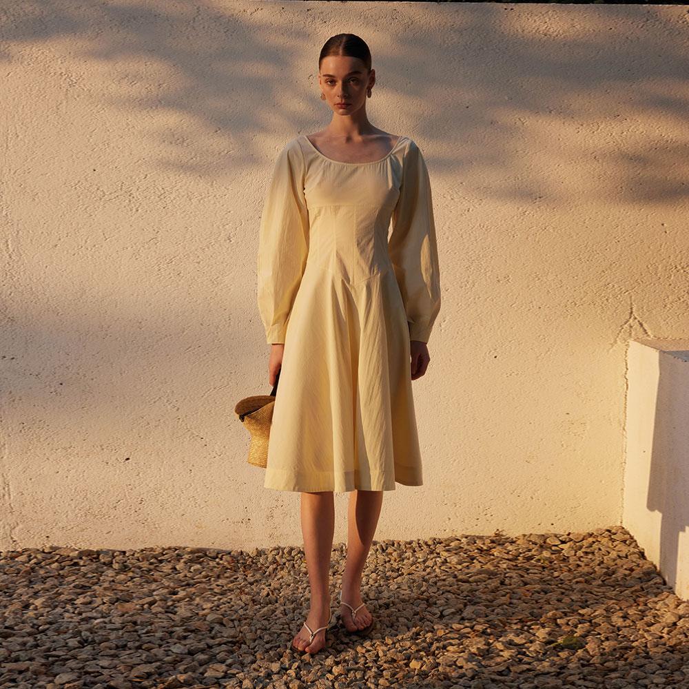 Waiwaiaiem Yy_Waist Slimming Dress