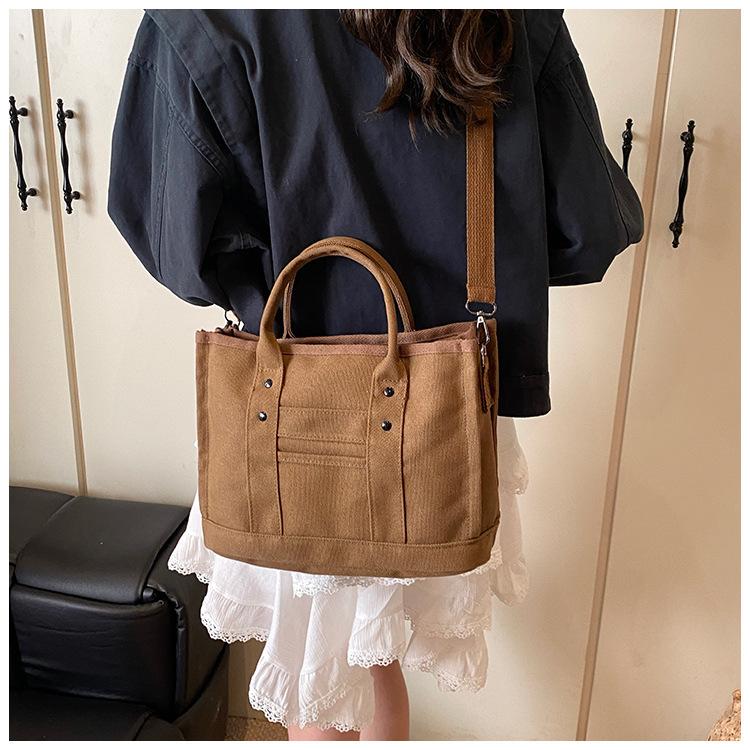 Large Capacity Casual Canvas Shoulder Tote Bag