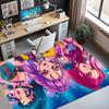 KPop Demon Hunters Pattern Rug, Indoor/Outdoor Mat, for Picnic, Gameroom, Bedroom, Office, Living Room, Home Decor Carpet, Birthday Gift