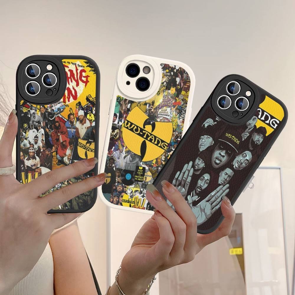 Singer W-WU-T--TANG Phone Case Hard Leather For iPhone 16 15 14 13 12 Mini 11 14 Pro Max Xs X Xr 7 8 Plus Fundas