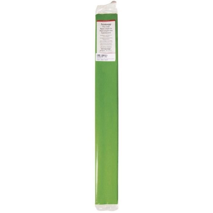 Papier crépon - Rayher - Vert Gazon - 50x250 cm - 30 g/m² - Élastique 51%