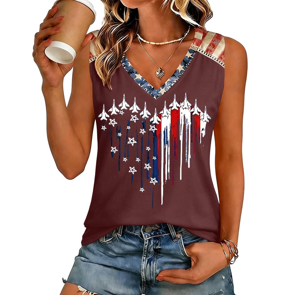 Women V Neck Casual Short Sleeve T Shirt Top with Letter Print and Graphic Design Comfortable Loose Fit Pullover Blouse for Daily Wear