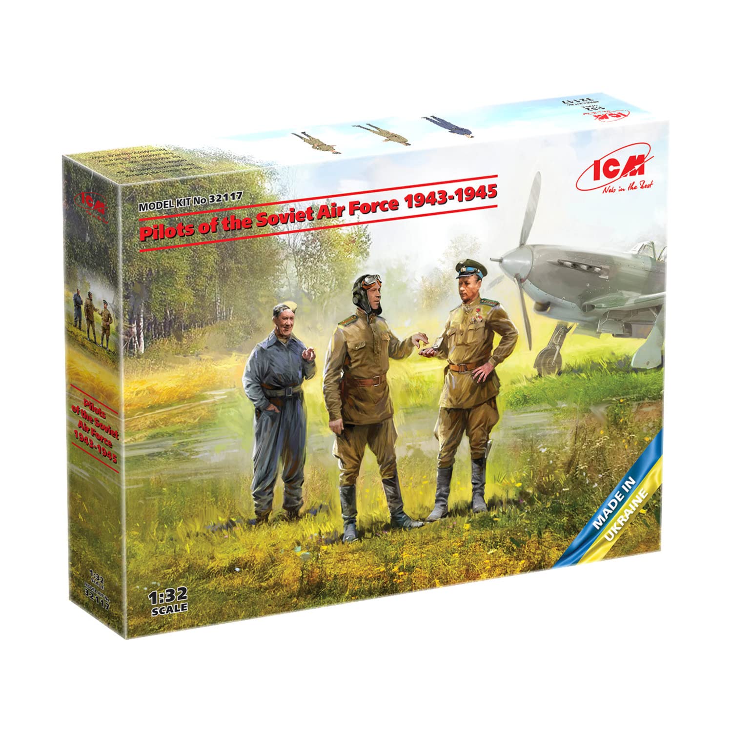 

ICM Soviet Air Force Pilot Plastic Model 32117 1/32 1943-1945