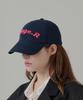 Seuteijial Volume Logo Washed Ball Cap [Navy]