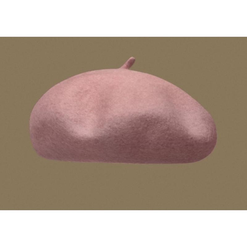 Autumn And Winter Korean Version Of High-Quality Woolen Painter Hat Women'S Cloud Hat Adjustable Versatile Three-Dimensional Wool Beret