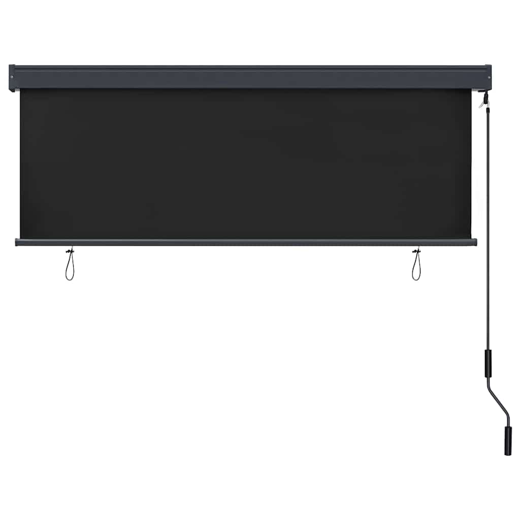 Anthracite Outdoor Roller Blind 180 x 250 cm Fabric and Aluminum
