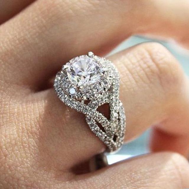 

Новые кольца AAA с белым фианитом для женщин, темпераментные обручальные кольца, женские аксессуары, роскошные модные украшения 10