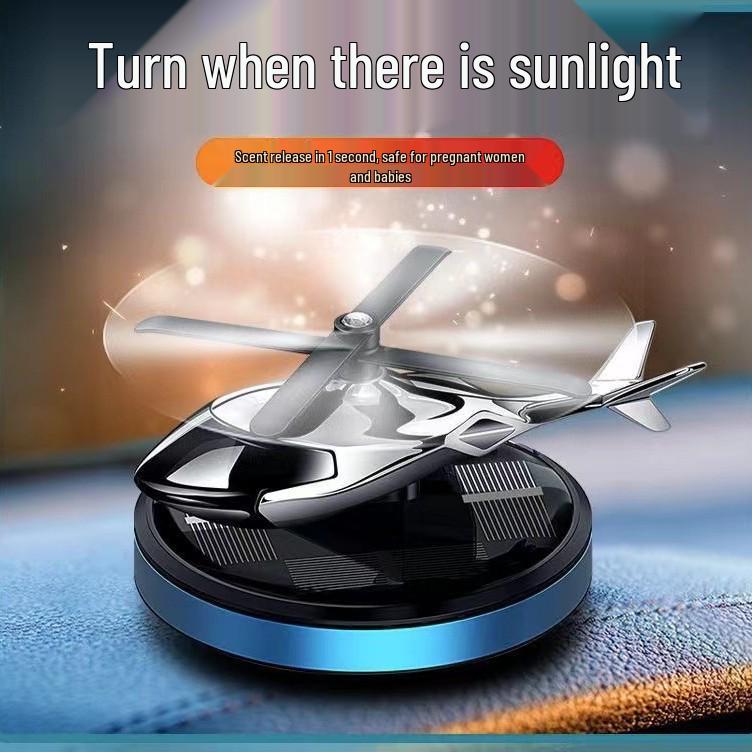 Solar Car Aromatherapy Airplane Ornament: Long-Lasting Scent for Vehicle Center Console